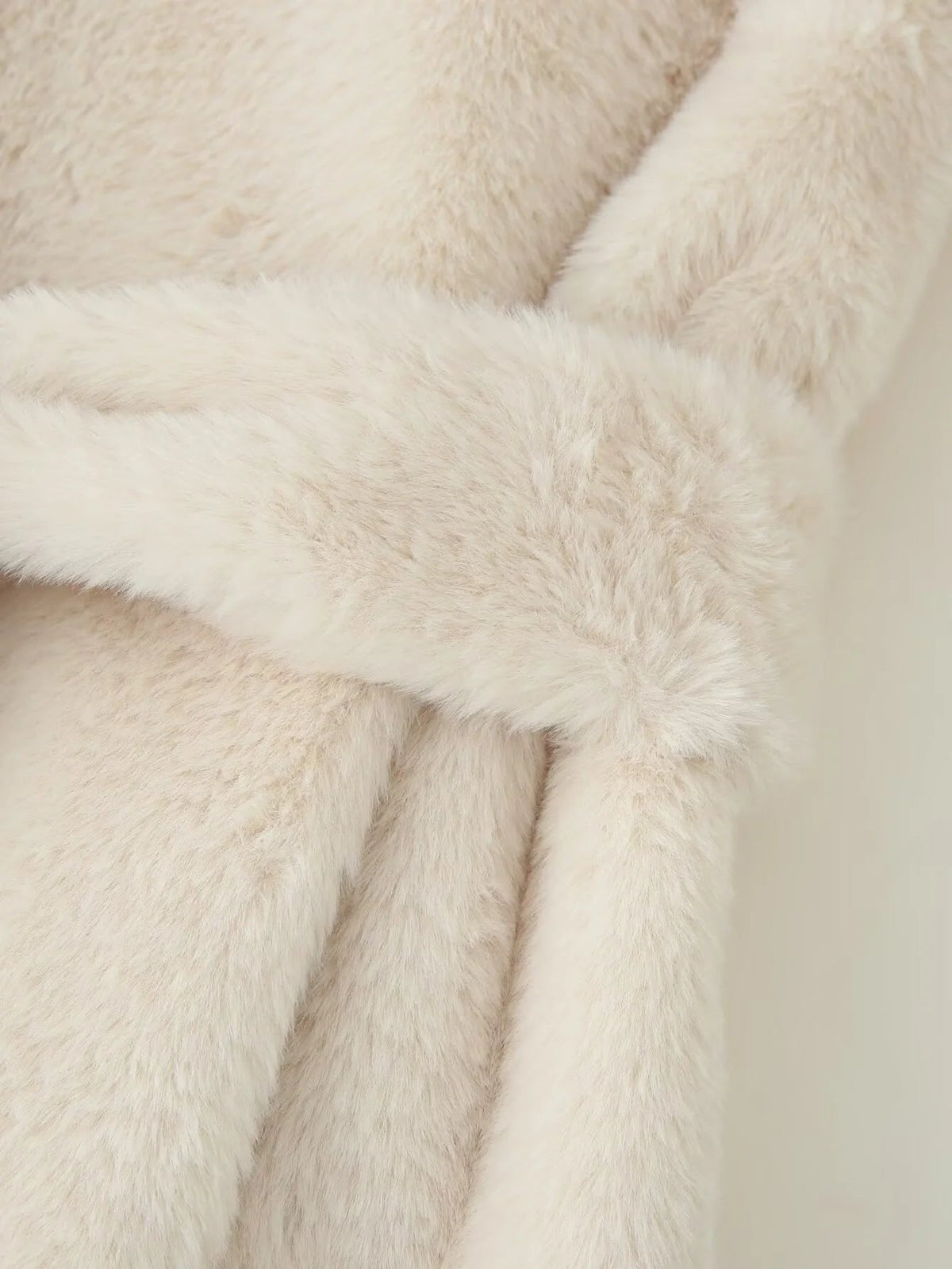 Farrah Faux Fur Coat with Belt - Women's Fall and Winter Outerwear - Image 10