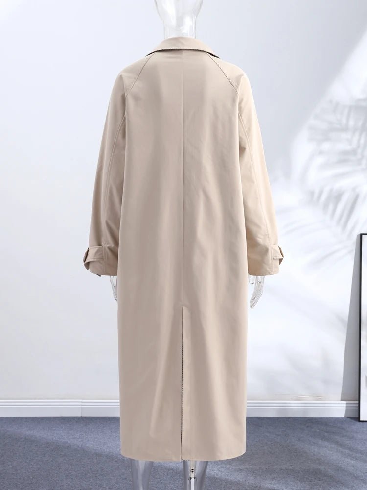 Florence Reversible Plaid Long Coat - Women's Fall and Winter Outerwear - Image 6