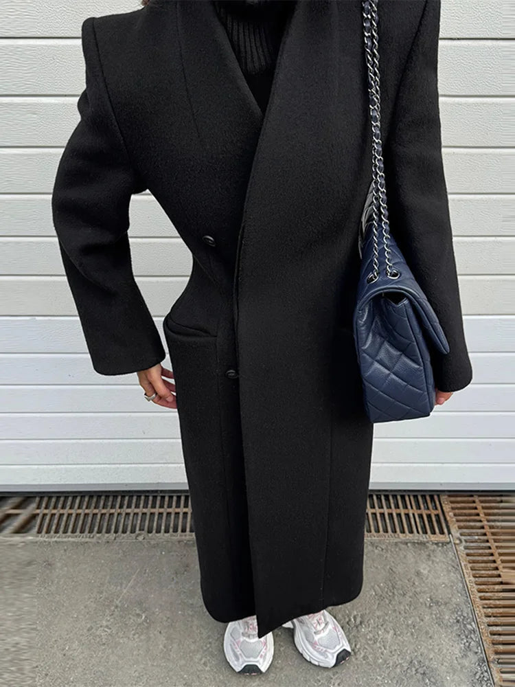 Genevieve Tailored Maxi Coat - Women's Fall and Winter Outerwear - Image 7