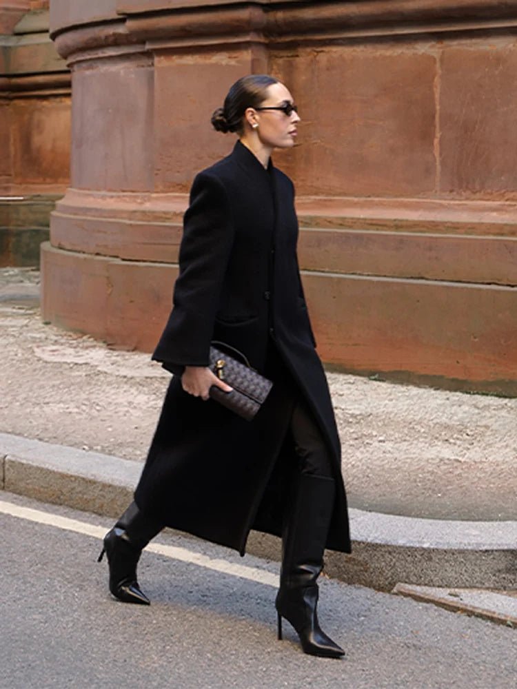 Genevieve Tailored Maxi Coat - Women's Fall and Winter Outerwear - Image 9