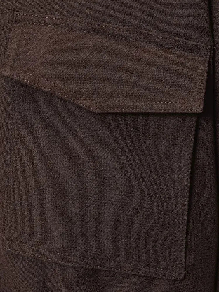 Ginny Flap Pocket Bomber Jacket - Women's Fall and Winter Outerwear - Image 13