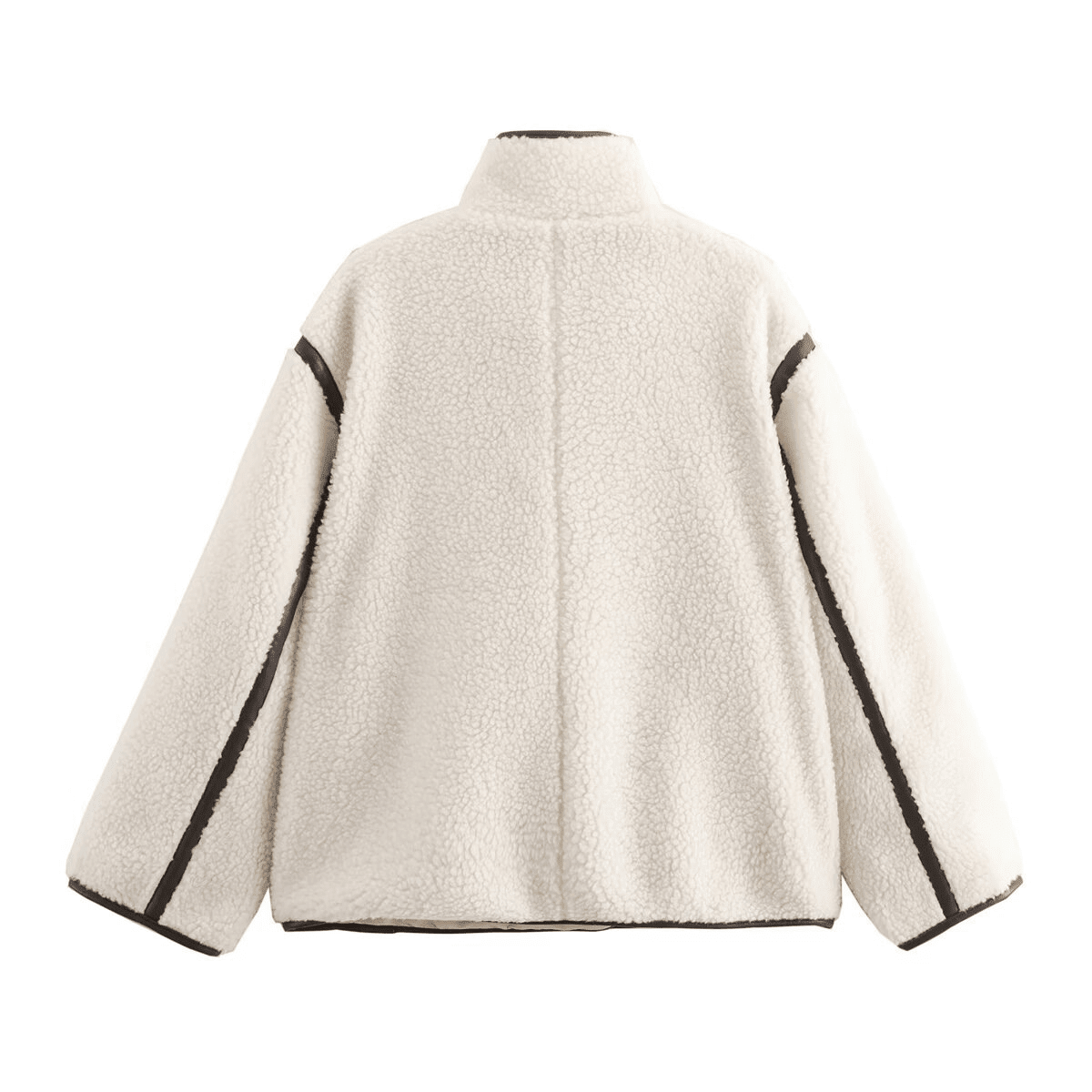 Henna Hooded Faux Fur Jacket - Fluffy Winter Coat, White - Image 5