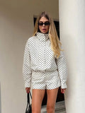 Hermine Polka Dot Jacket - Women's Fall and Winter Outerwear - Image 4