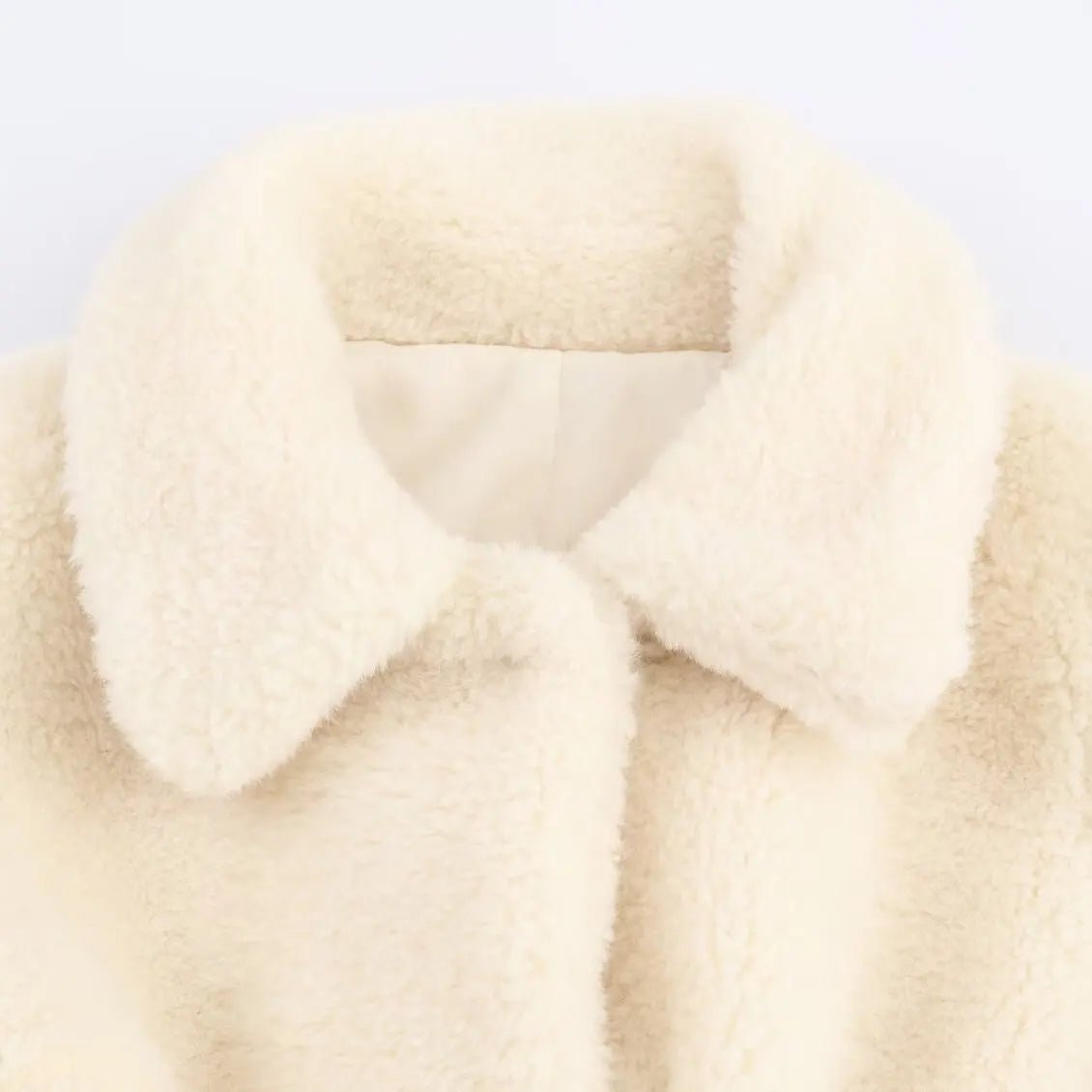 Aellinne Belted Faux Fur Coat - Women's Fall and Winter Outerwear - Image 9