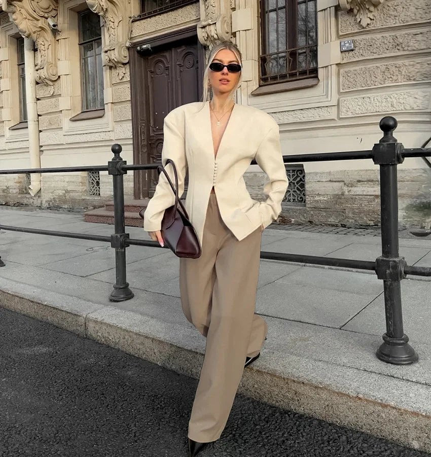 Isadora Padded Slim Blazer - Women's Fall and Winter Outerwear