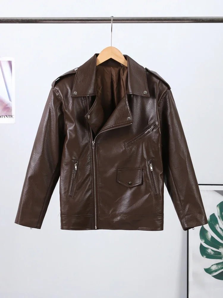 Jackie Zip-Up Lapel Jacket - Women's Fall and Winter Outerwear - Image 3