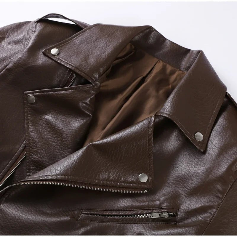 Jackie Zip-Up Lapel Jacket - Women's Fall and Winter Outerwear - Image 4