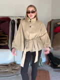 Kimberly Cape-Style Belted Coat - Women's Fall and Winter Outerwear