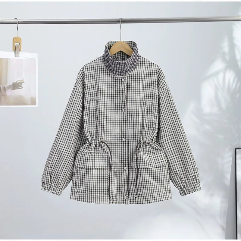 Marnie Plaid Zip Jacket - Women's Fall and Winter Outerwear - Image 5