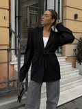 Megan Tie-Front Blazer - Women's Fall and Winter Outerwear - Image 2