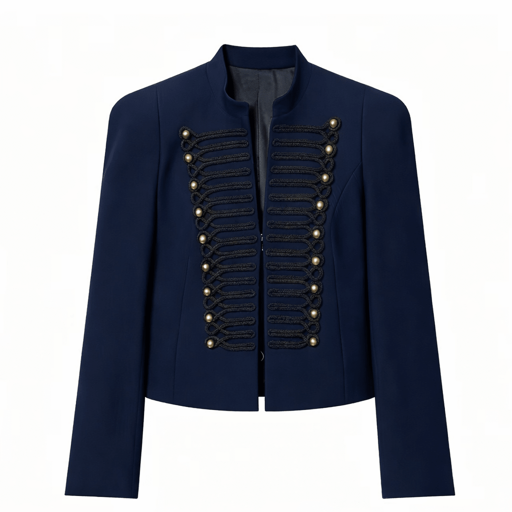 Nadya Stand Collar Napoleon Jacket - Women's Fall and Winter Outerwear