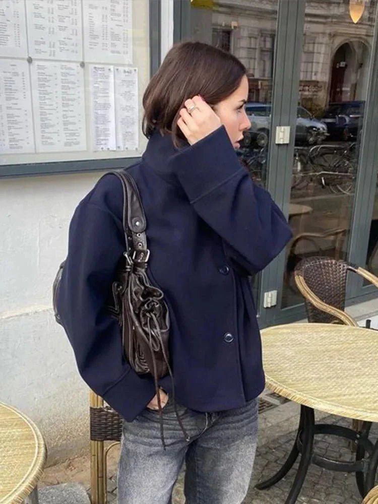 Rosalia Elegant Stand Collar Short Jacket - Chic Spring Autumn Coat for Women - Image 17