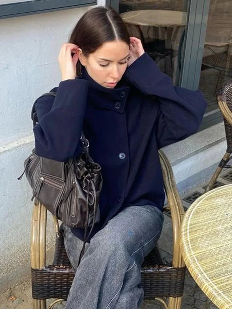 Rosalia Elegant Stand Collar Short Jacket - Chic Spring Autumn Coat for Women - Image 16