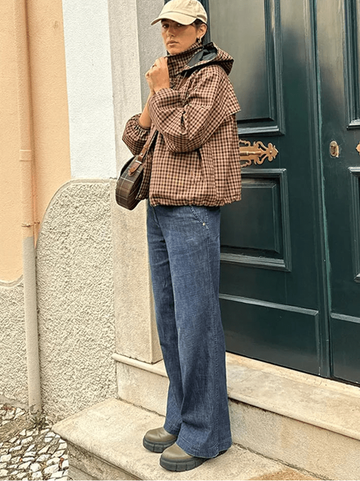 Shirley Hooded Plaid Shirt Jacket - Women's Fall and Winter Outerwear - Image 8