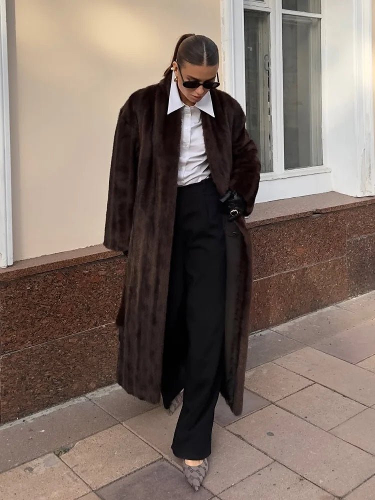 Suzy Faux Fur Maxi Coat - Women's Fall and Winter Outerwear