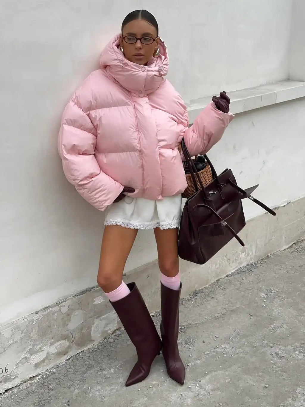 Vina Hooded Puffer Jacket - Women's Fall and Winter Outerwear - Image 3