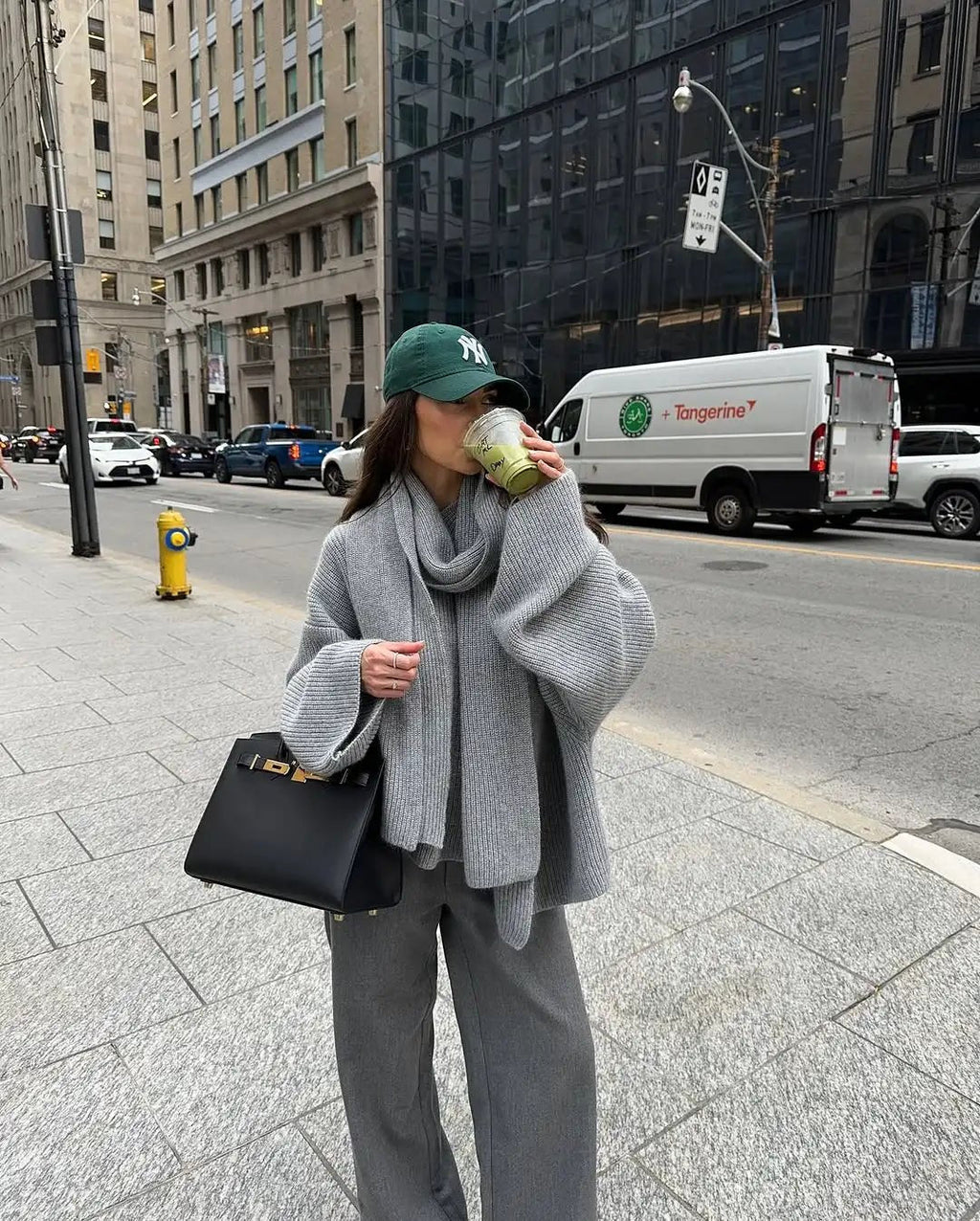 Xia Loose Knit Pullover with Scarf - Women's Fall and Winter Outerwear - Image 9