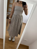 Airlin Striped Ruched Cami Maxi Dress - Elegant Occasion Dress for Women