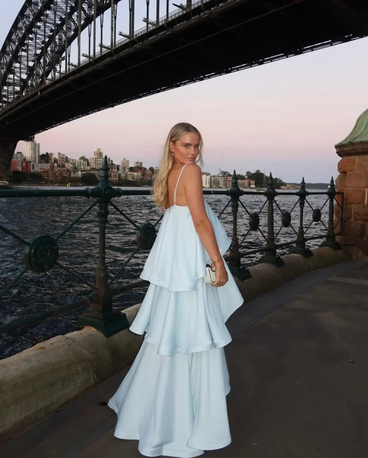 Nadia Tiered Ruffle Satin Maxi Dress - Elegant Occasion Dress for Women - Image 4