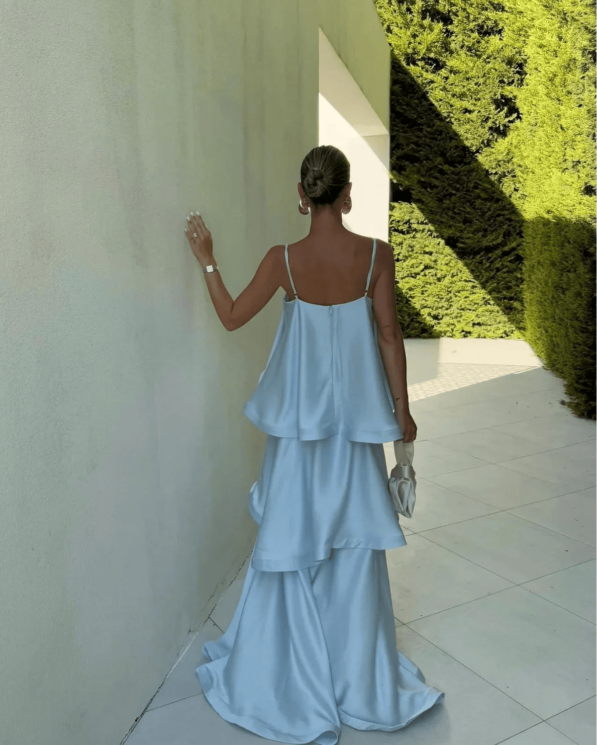 Nadia Tiered Ruffle Satin Maxi Dress - Elegant Occasion Dress for Women - Image 5
