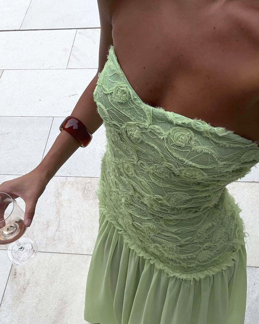 Alice Strapless Floral Lace Maxi Dress - Elegant Occasion Dress for Women - Image 5