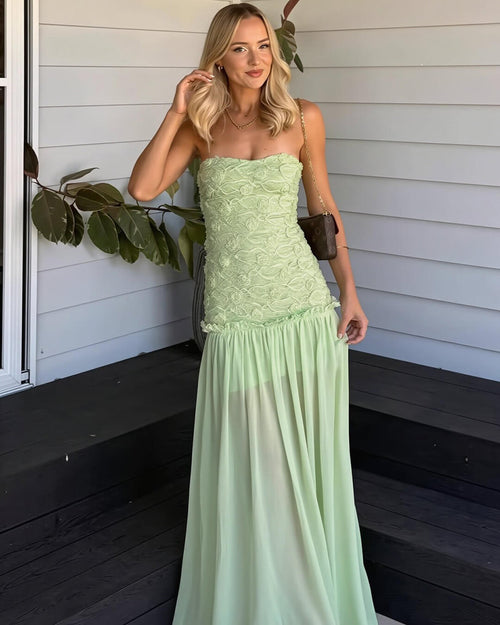 Alice Strapless Floral Lace Maxi Dress - Elegant Occasion Dress for Women - Image 2