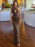 Amelia Criss-Cross Draped Maxi Dress - Elegant Occasion Dress for Women - Image 4