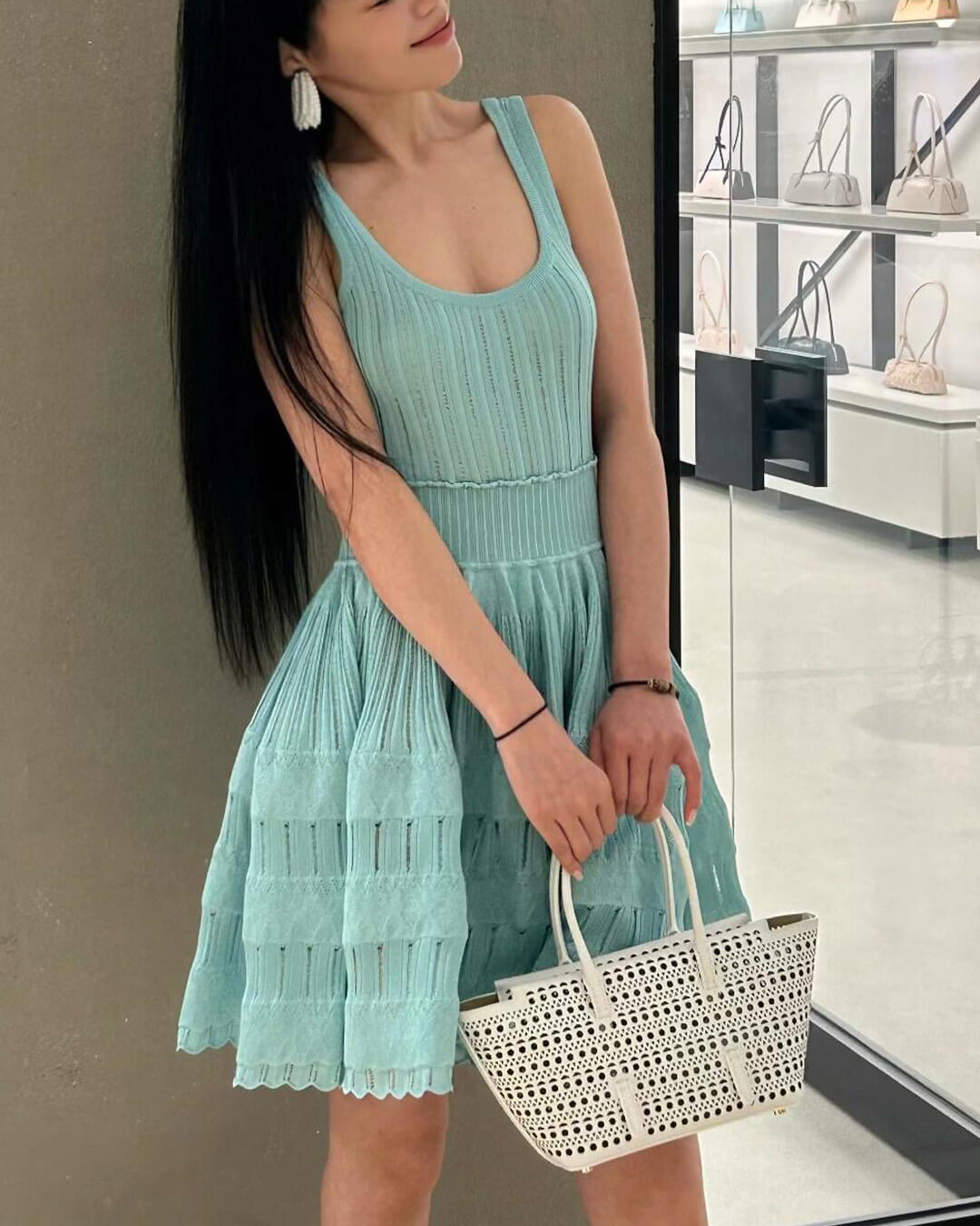 Beatrice Knitted Sling Mini Dress - Elegant Occasion Dress for Women - Image 5