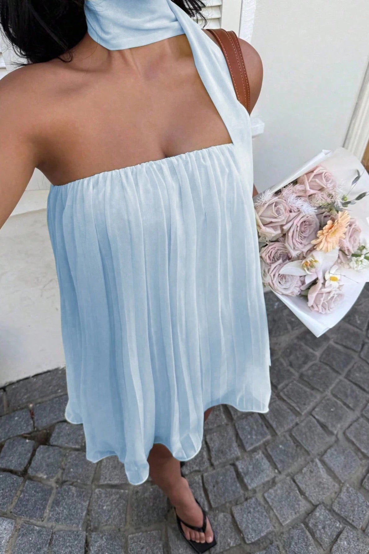 Aliya Ruched Bandeau Mini Dress - Elegant Occasion Dress for Women - Image 4