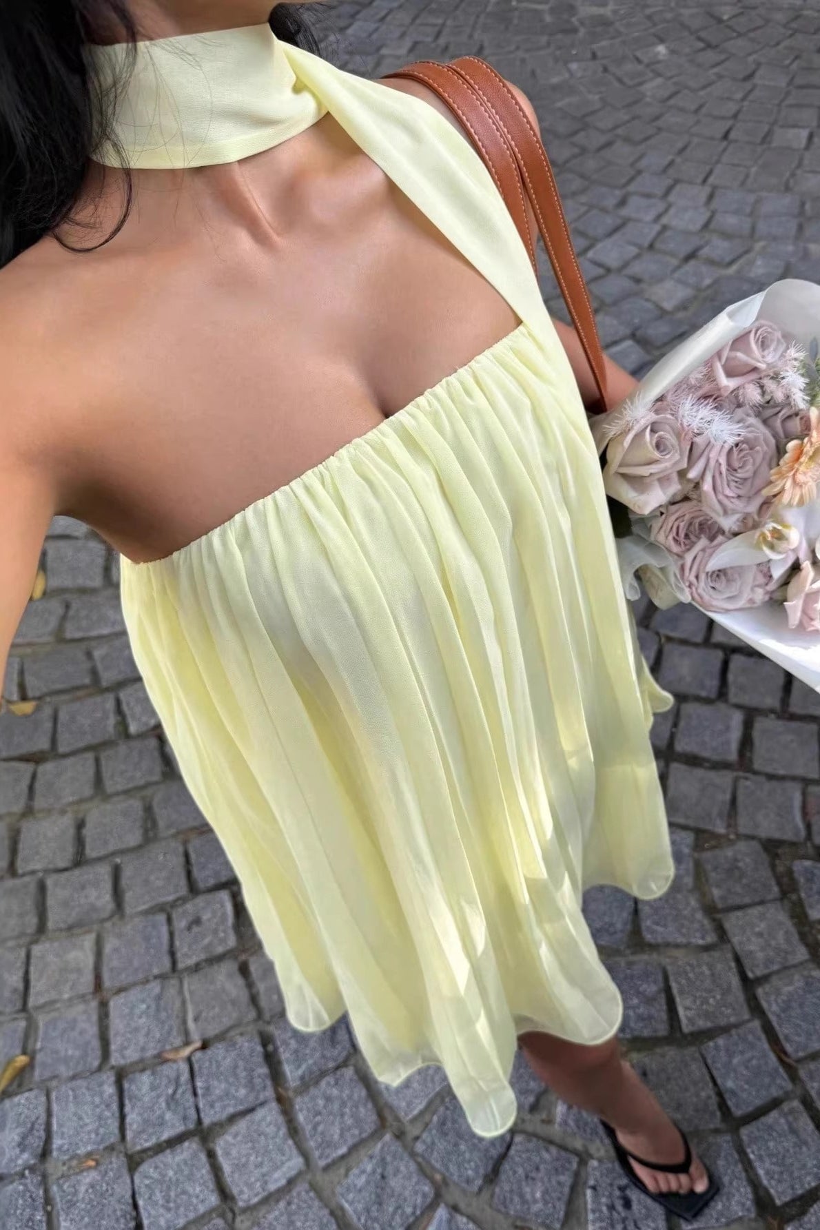 Aliya Ruched Bandeau Mini Dress - Elegant Occasion Dress for Women - Image 2