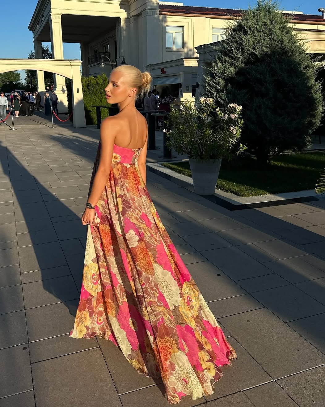 Amaya Floral Strapless Maxi Dress - Elegant Occasion Dress for Women - Image 4