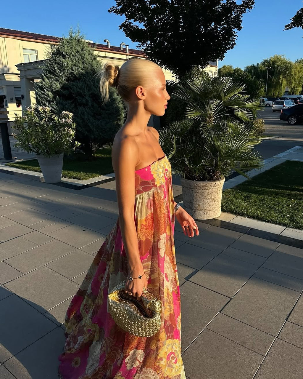 Amaya Floral Strapless Maxi Dress - Elegant Occasion Dress for Women - Image 2
