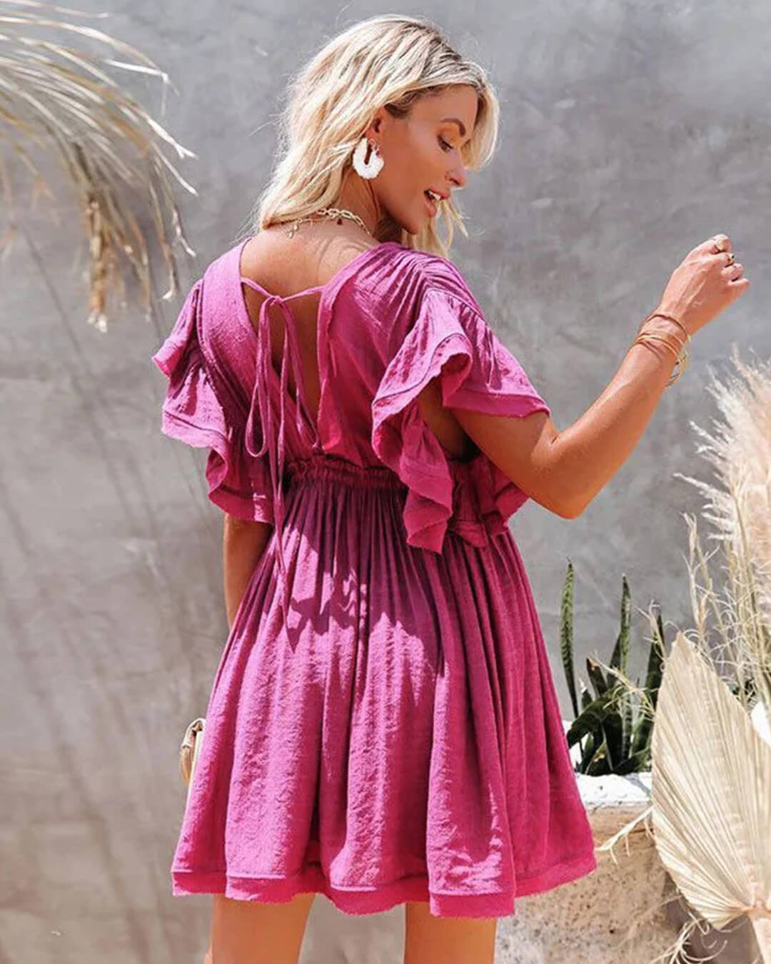 Anabelle Babydoll Boho Mini Dress - Elegant Occasion Dress for Women - Image 7