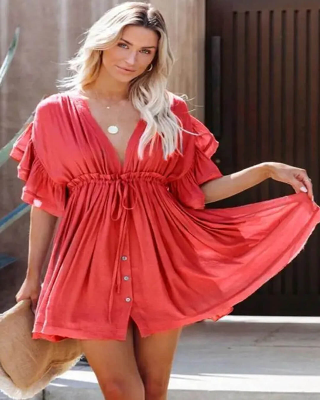 Anabelle Babydoll Boho Mini Dress - Elegant Occasion Dress for Women - Image 13