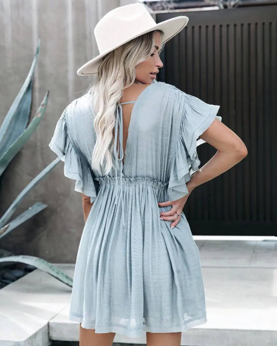 Anabelle Babydoll Boho Mini Dress - Elegant Occasion Dress for Women - Image 4