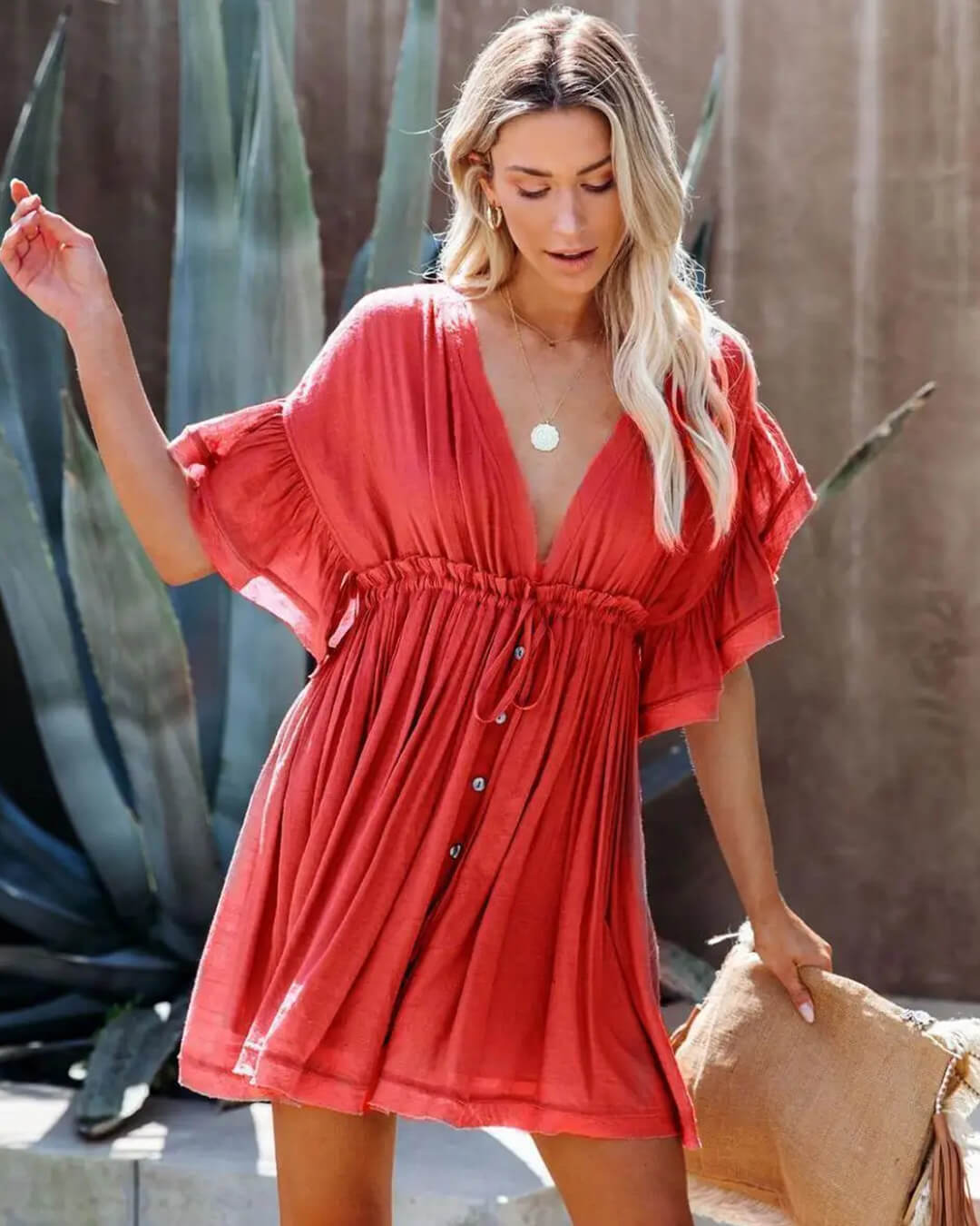 Anabelle Babydoll Boho Mini Dress - Elegant Occasion Dress for Women - Image 12