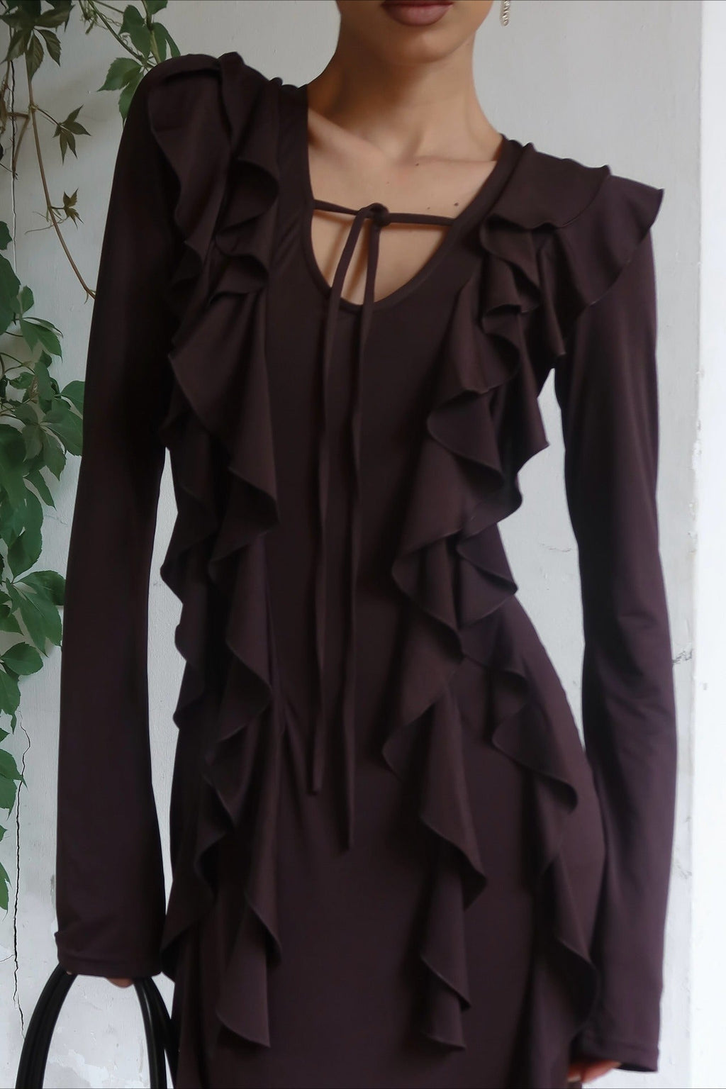 Arielle Ruffled Long-Sleeve Maxi Dress - Elegant Occasion Dress for Women - Image 5