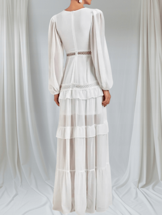 Aryna Chiffon Ruffle Maxi Dress - Elegant Occasion Dress for Women - Image 3