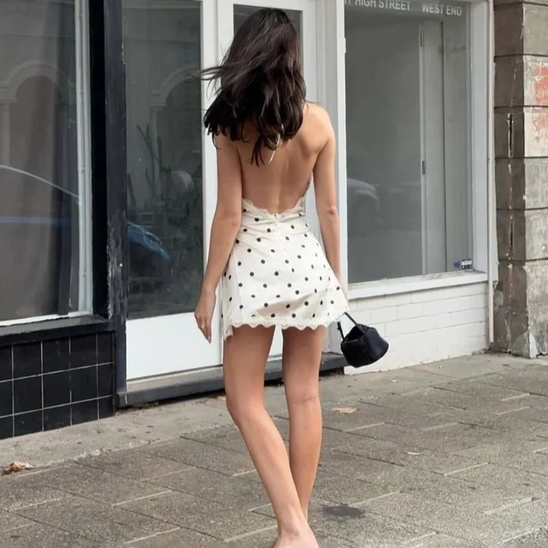 Fiona Backless Lace Mini Dress - Elegant Occasion Dress for Women - Image 2