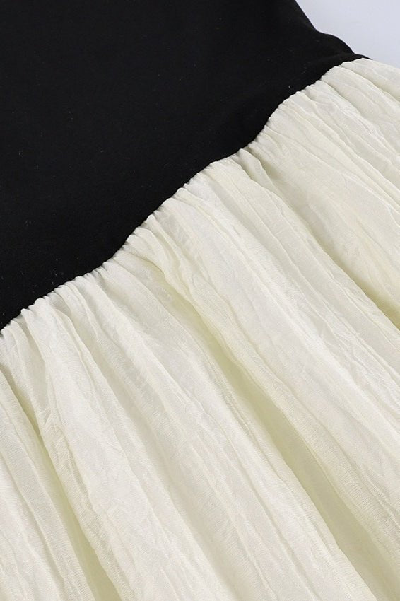 Amelie Contrast Irregular Maxi Dress - Elegant Occasion Dress for Women - Image 6