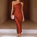 Beatrice One-Shoulder Midi Wedding Guest Dress - Elegant Occasion Dress for Women
