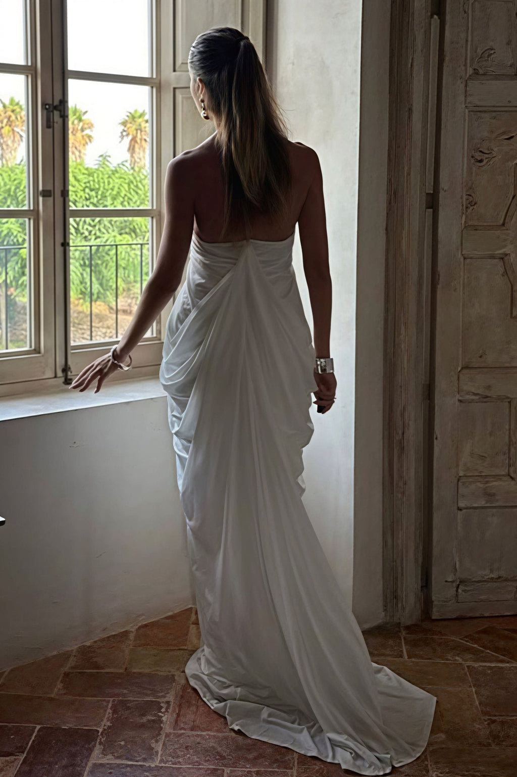 Beatrice Ruffled Halter Tulle Maxi Dress - Elegant Occasion Dress for Women - Image 3