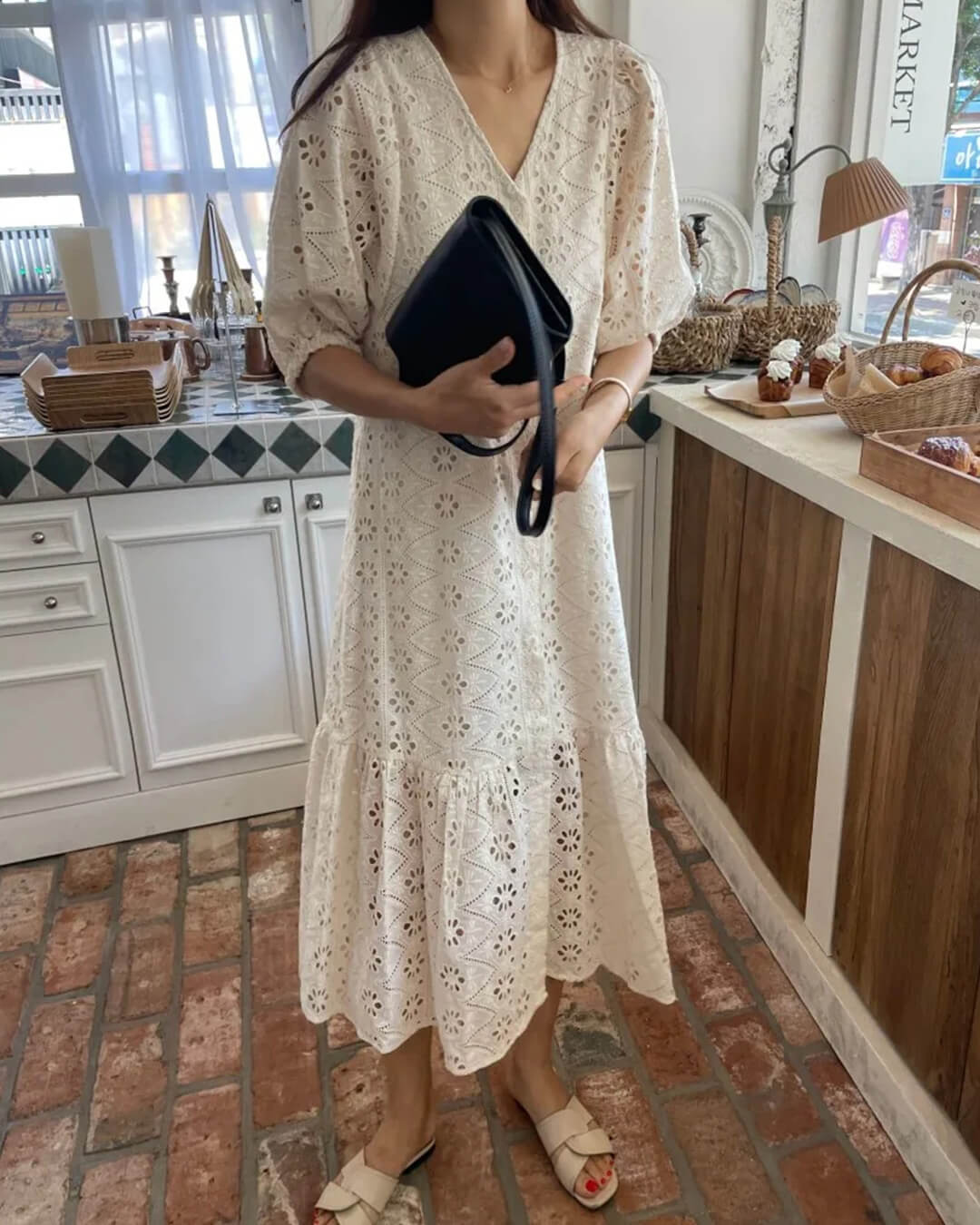 Ava V-Neck Embroidered Maxi Dress - Elegant Occasion Dress for Women - Image 5