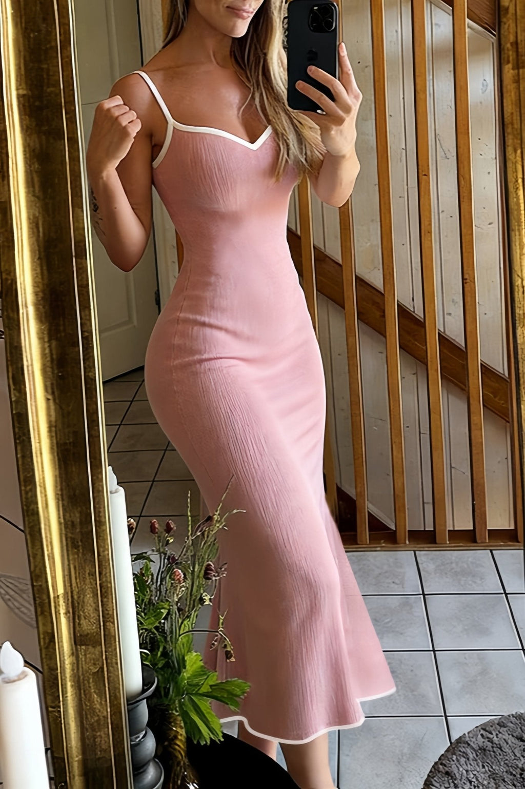 Amelie Strappy Bodycon Maxi Dress - Elegant Occasion Dress for Women - Image 4