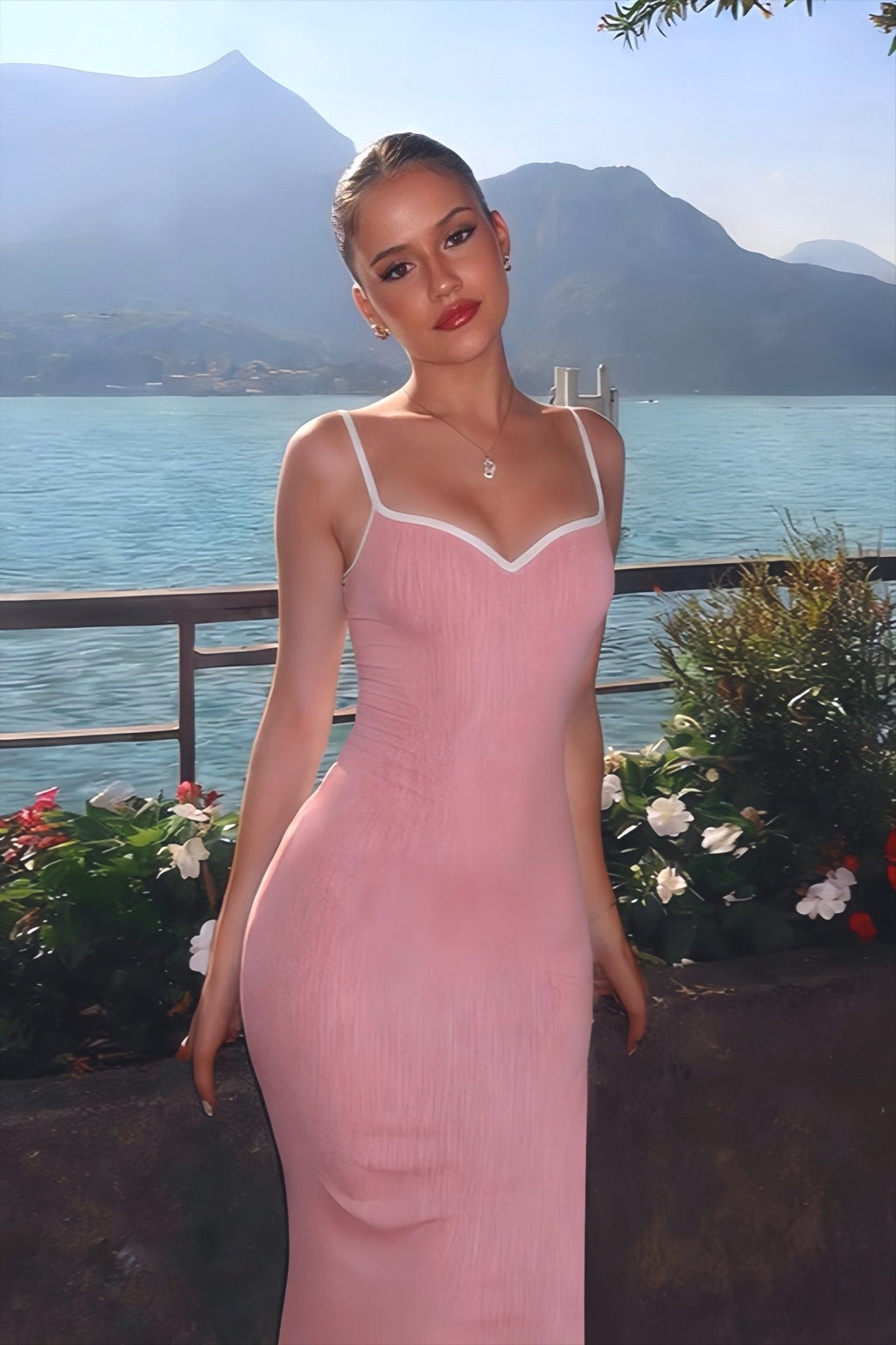 Amelie Strappy Bodycon Maxi Dress - Elegant Occasion Dress for Women - Image 9