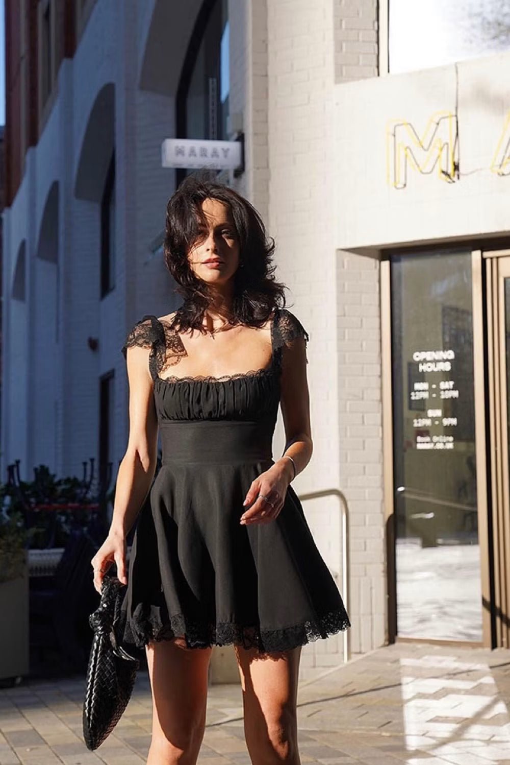 Nora Tie-Back Lace Mini Dress - Elegant Occasion Dress for Women - Image 7