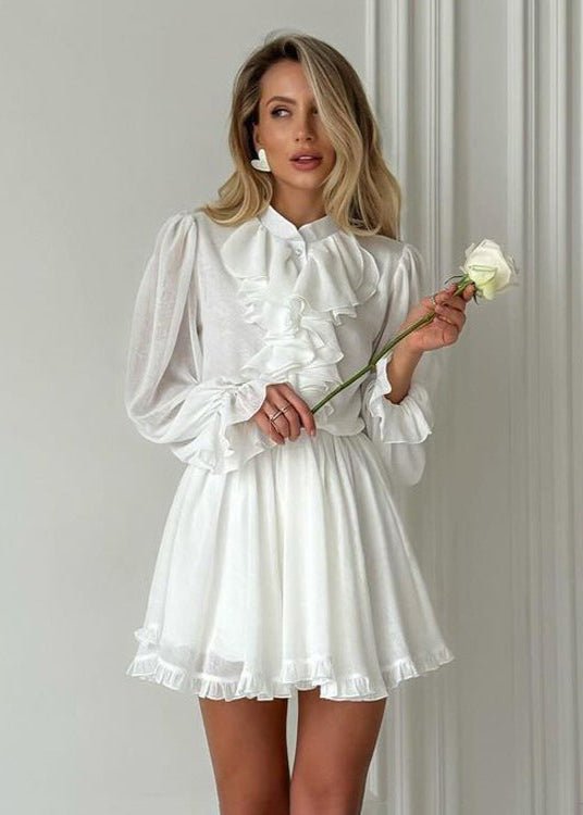 Brigitte Ruffled Mini Dress - Elegant Occasion Dress for Women