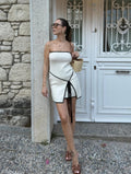 Ahana Backless Lace-Up Mini Dress - Elegant Occasion Dress for Women