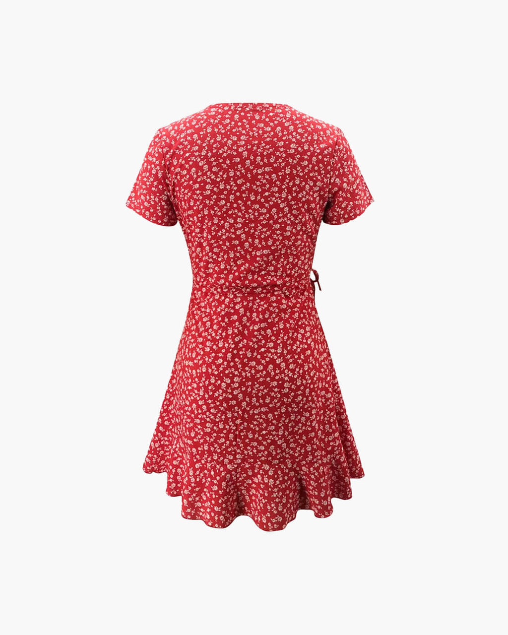 Celeste Floral V-Neck A-Line Mini Dress - Elegant Occasion Dress for Women - Image 6