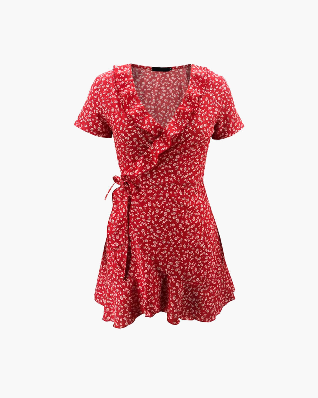 Celeste Floral V-Neck A-Line Mini Dress - Elegant Occasion Dress for Women - Image 5